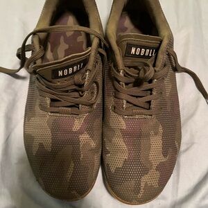 NOBULL Men's Camo Training Sneakers - Olive Green/Brown